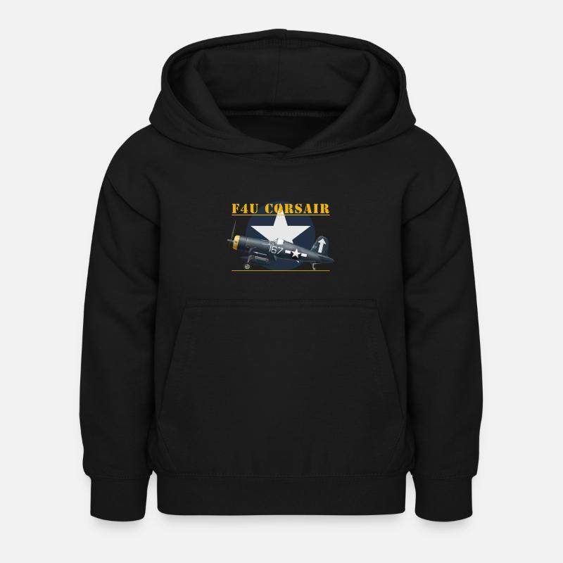 F4U Hedrick shirt design - Sweat à capuche Enfant - noir