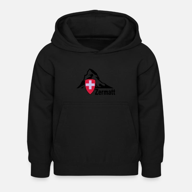 zermatt - Kids Hoodie - black