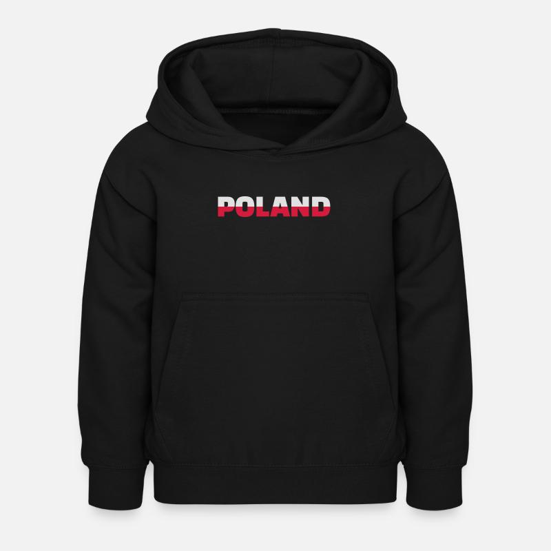 Poland - Sweat à capuche Enfant - noir