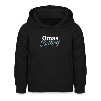 Omas Liebling - Kinder Hoodie - Schwarz - Vorne - AI Model Kid Female (0cm)