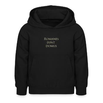 Romanes eunt domus - Sweat à capuche Enfant - noir - Devant - AI Model Kid Female (0cm)