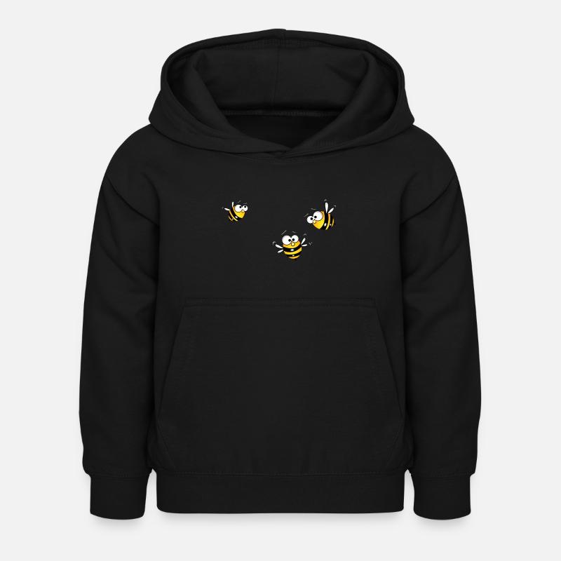 Groupe d’abeilles - Sweat à capuche Enfant - noir