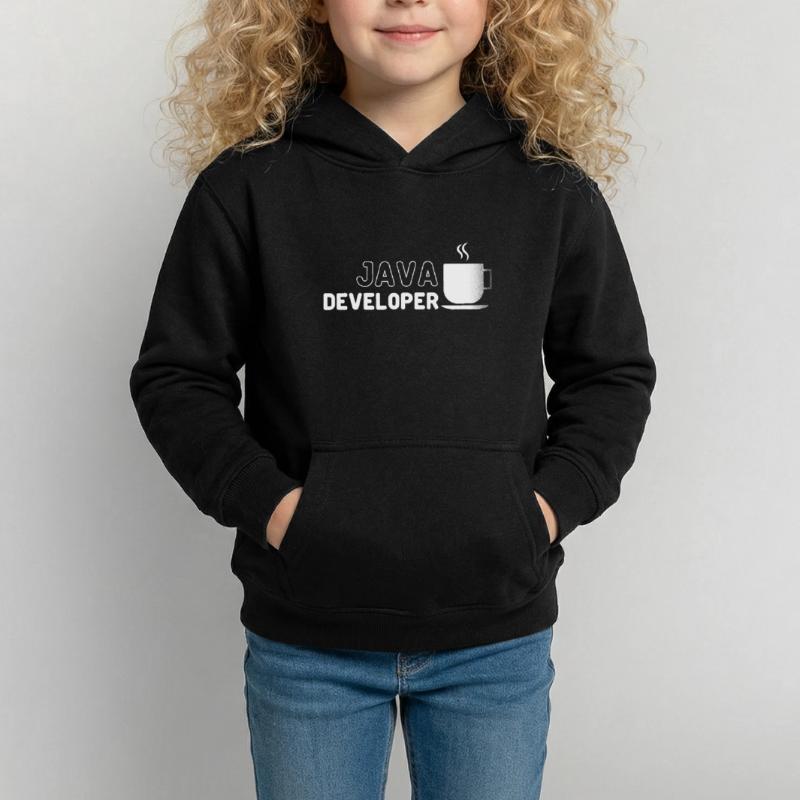 Java Developer Coffee Kaffee Kinder Hoodie