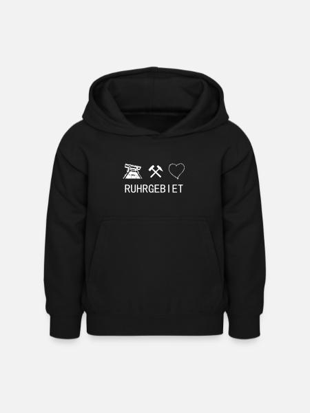Ruhrgebiet Liebe - Kinder Hoodie - Schwarz
