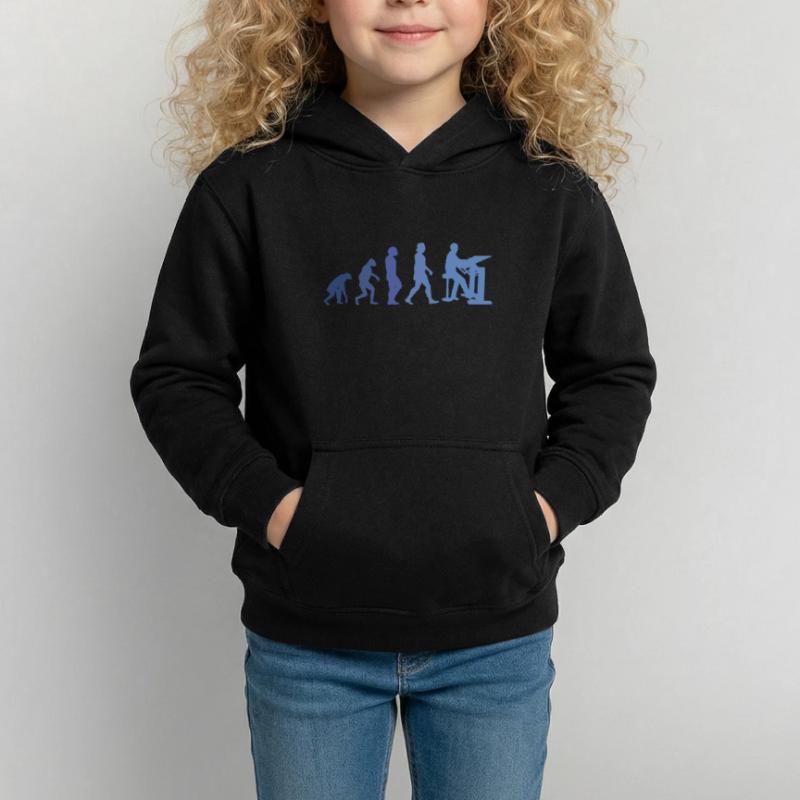 Draughtsman Evolution Client Architect Construction Manager Kids Hoodie