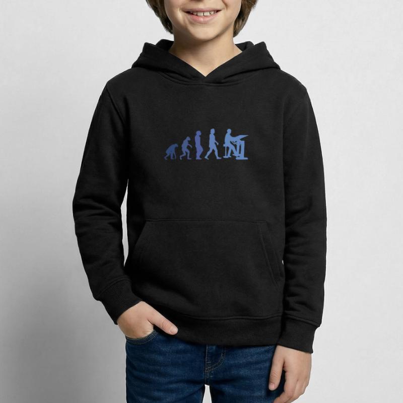 Draughtsman Evolution Client Architect Construction Manager Kids Hoodie