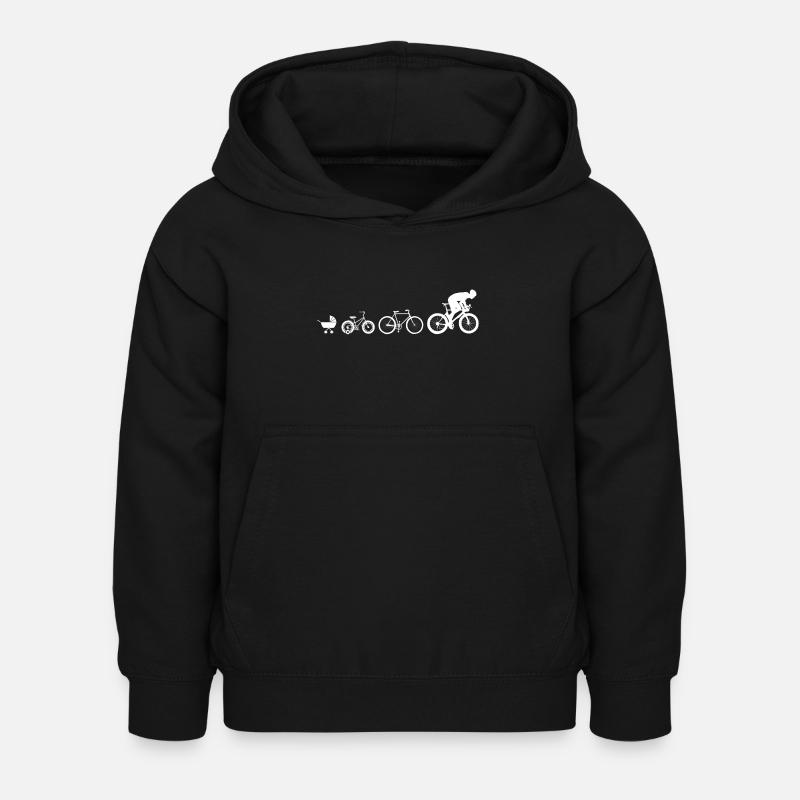 Ciclista Ciclista Ciclista - Felpa con cappuccio per bambini - nero