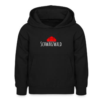 Bollenhut Schwarzwald - Kinder Hoodie - Schwarz - Vorne - AI Model Kid Female (0cm)