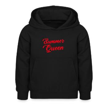 Summer Queen - Sweat à capuche Enfant - noir - Devant - AI Model Kid Female (0cm)