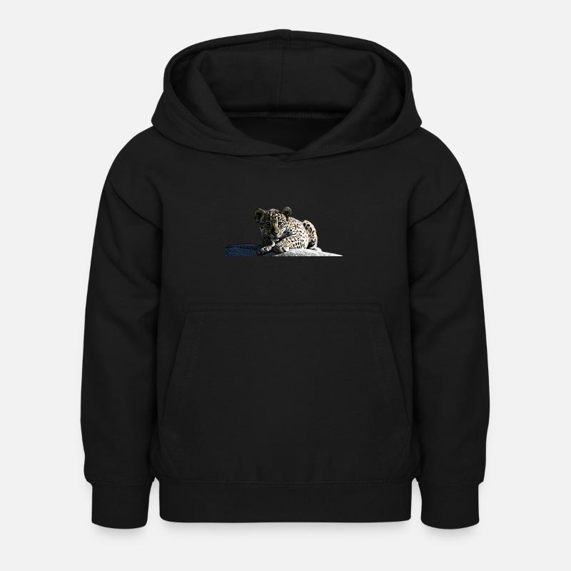 Bébé jaguar - Sweat à capuche Enfant - noir