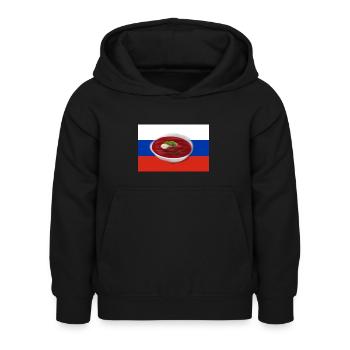 Borschtsch, Russische Suppe - Kinder Hoodie - Schwarz - Vorne - AI Model Kid Female (0cm)