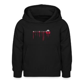 chasseur de zombies citation d’Halloween - Sweat à capuche Enfant - noir - Devant - AI Model Kid Female (0cm)