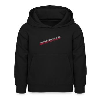 boissons de crânes ennemis - Sweat à capuche Enfant - noir - Devant - AI Model Kid Female (0cm)