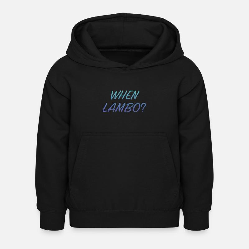 WENN LAMBO EIS - Kinder Hoodie - Schwarz