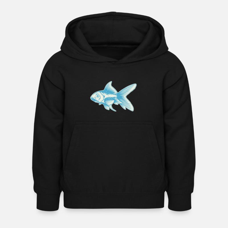 Poisson - Sweat à capuche Enfant - noir