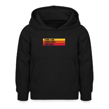 I came saw forget - Kinder Hoodie - Schwarz - Vorne - AI Model Kid Female (0cm)