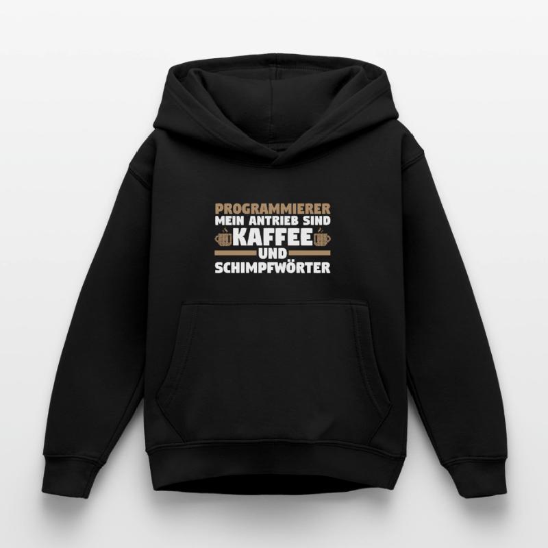 Programmieren Entwickler Coder Kaffee Programmiere Kinder Hoodie