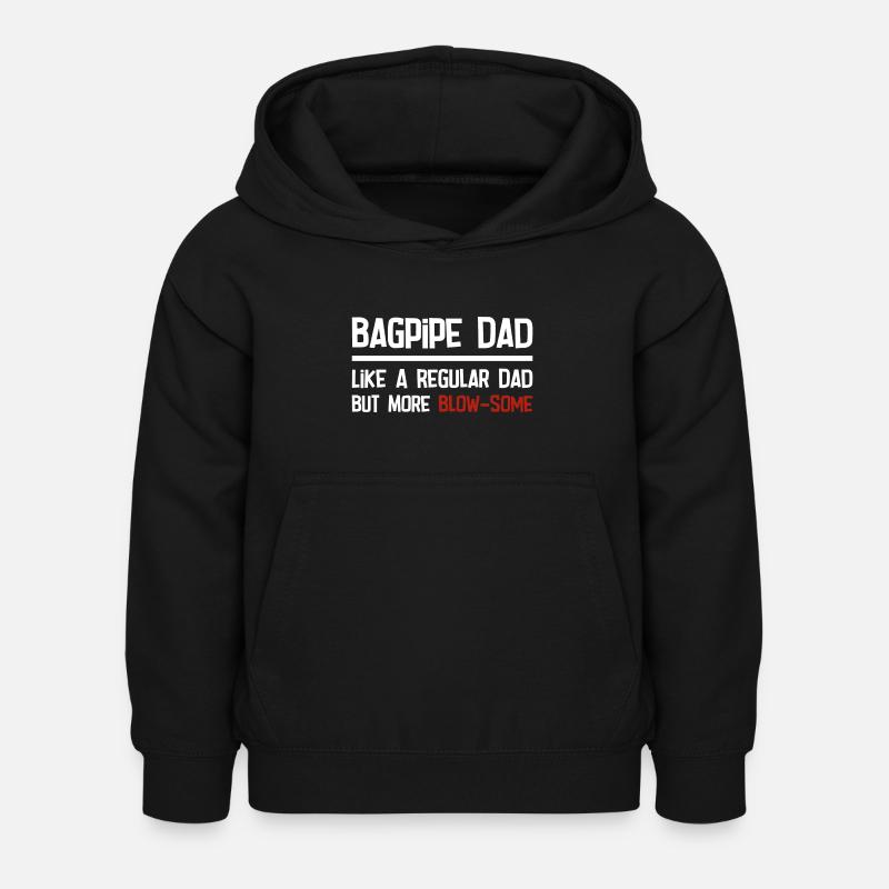 Musicien écossais cornemuse - Sweat à capuche Enfant - noir