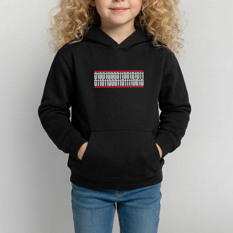 Binary Code Program Language Kids Hoodie
