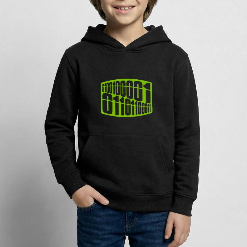 Binary Code Program Language Kids Hoodie