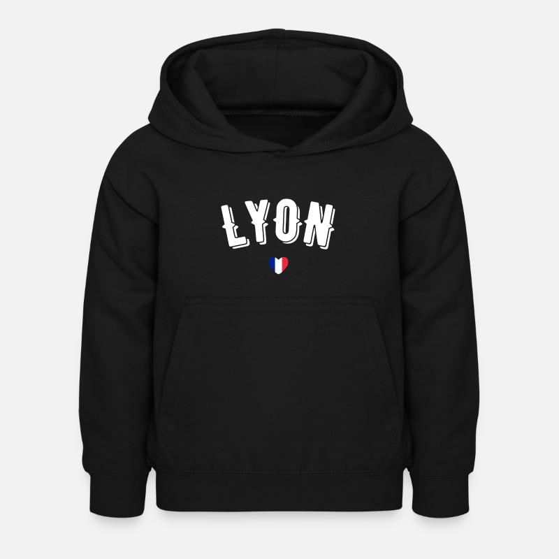 Lyon - Sweat à capuche Enfant - noir