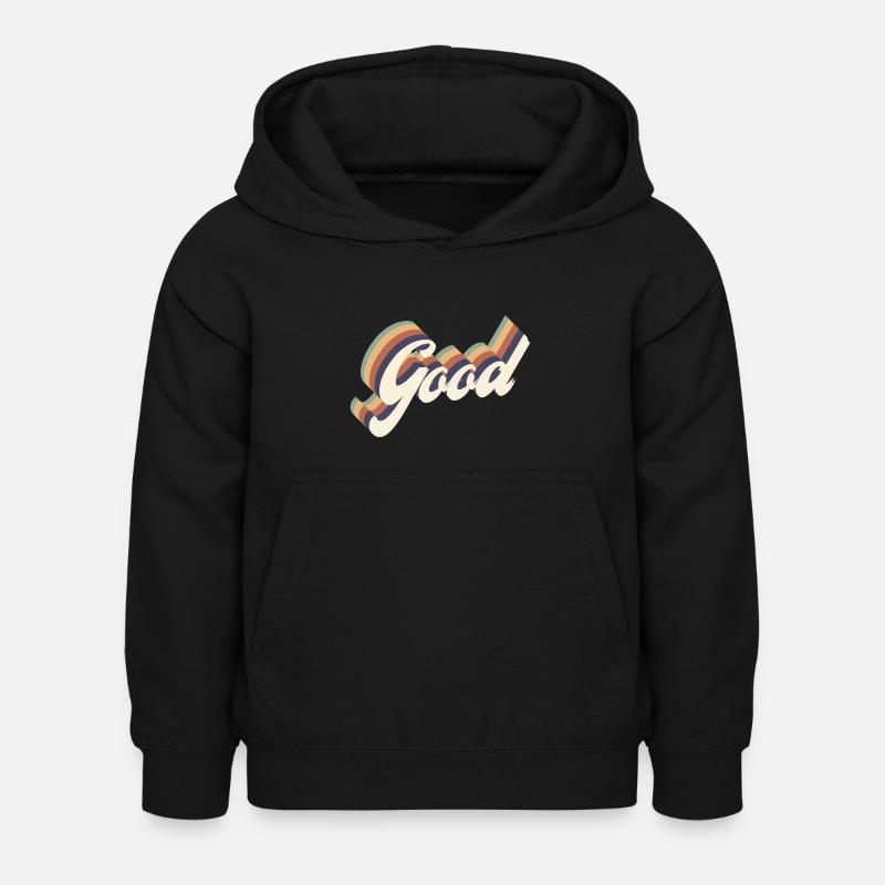good vintage - Sweat à capuche Enfant - noir