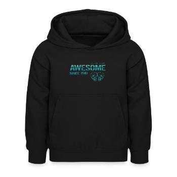 Awesome since 1981 Geschenk - Kinder Hoodie - Schwarz - Vorne - AI Model Kid Female (0cm)