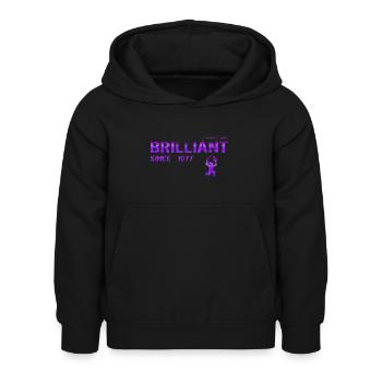 Brilliant since 1977 - Kinder Hoodie - Schwarz - Vorne - AI Model Kid Female (0cm)