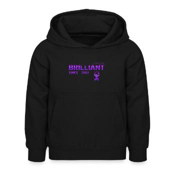 Brilliant since 2007 - Kinder Hoodie - Schwarz - Vorne - AI Model Kid Female (0cm)