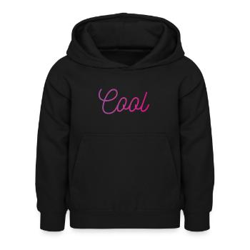 Cool - Sweat à capuche Enfant - noir - Devant - AI Model Kid Female (0cm)