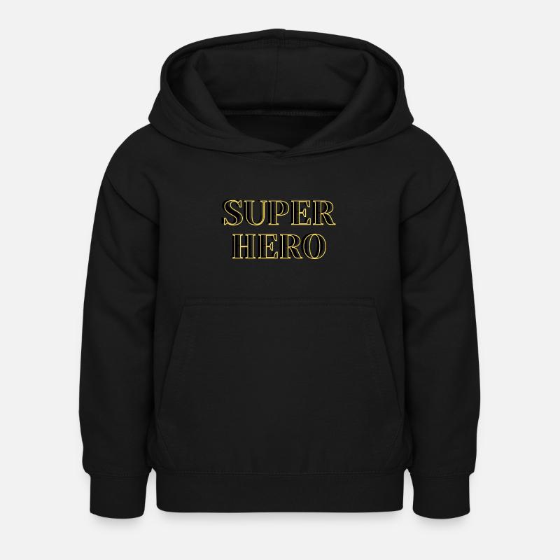 Super-héros - Sweat à capuche Enfant - noir