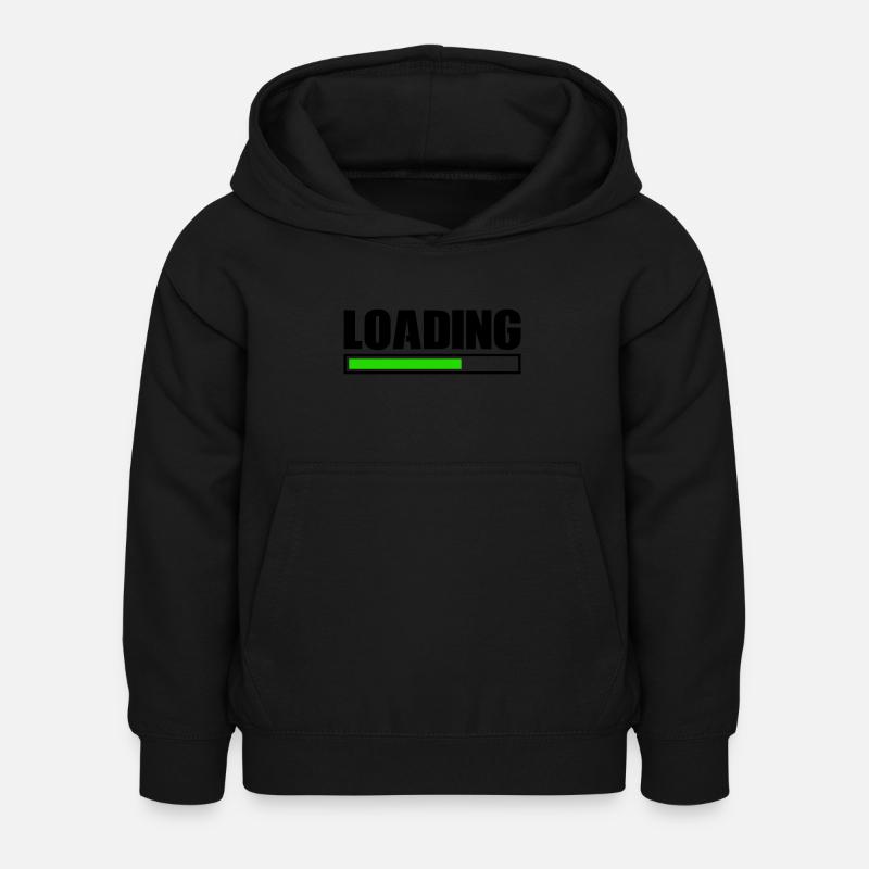 loading - Kinder Hoodie - Schwarz