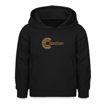 Für Bastian - Kinder Hoodie - Schwarz - Vorne - AI Model Kid Female (0cm)