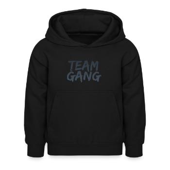 Team Gang - Party-Eyecatcher - Company - Kinder Hoodie - Schwarz - Vorne - AI Model Kid Female (0cm)