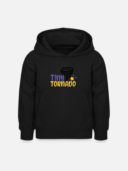 tiny tornado 01 - Kinder Hoodie - Schwarz