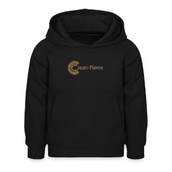 Für Jean Pierre - Kinder Hoodie - Schwarz - Vorne - AI Model Kid Female (0cm)