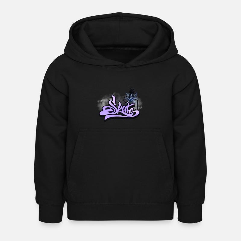 Saut en skate - Sweat à capuche Enfant - noir