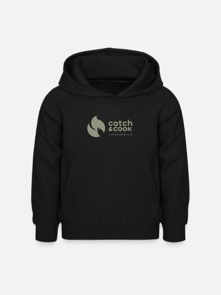 catch&cook ultimate adventure - Kinder Hoodie - Schwarz