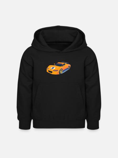 Rennauto geld - Kinder Hoodie - Schwarz