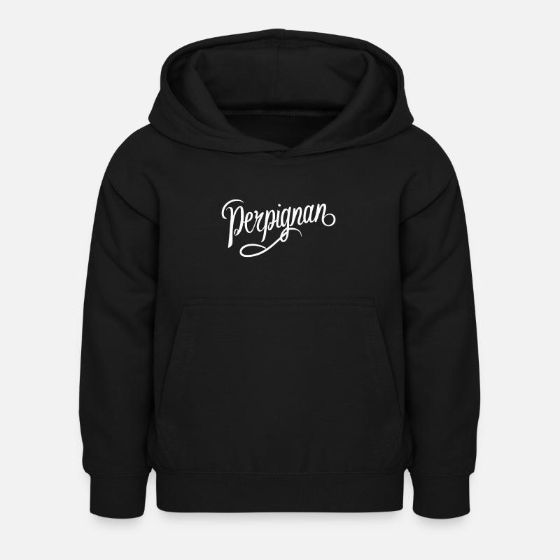 Perpignan - Sweat à capuche Enfant - noir