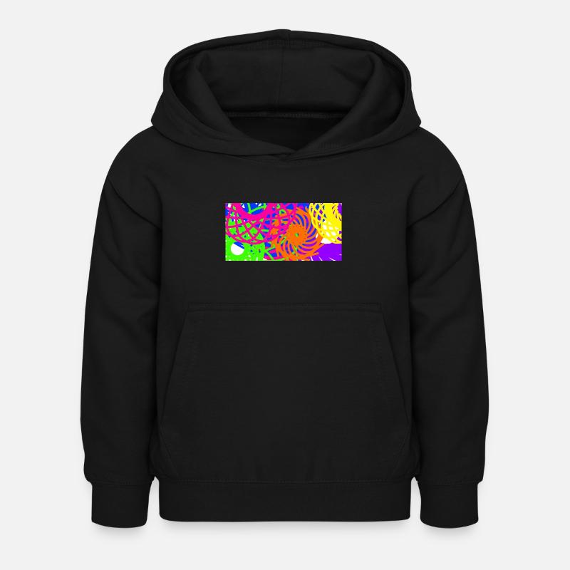 Muster - Kinder Hoodie - Schwarz