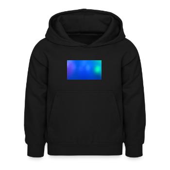 Lumières bleues 73 - Sweat à capuche Enfant - noir - Devant - AI Model Kid Female (0cm)