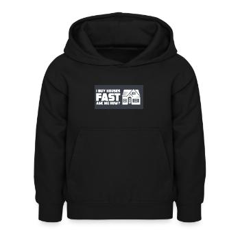 Ich Kaufe Häuser Schnell Immobilien Investor Agent - Kinder Hoodie - Schwarz - Vorne - AI Model Kid Female (0cm)