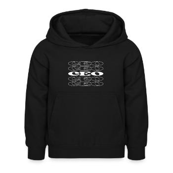 Ceo Chief Executive Officer Chief Executive Chief - Kinder Hoodie - Schwarz - Vorne - AI Model Kid Female (0cm)