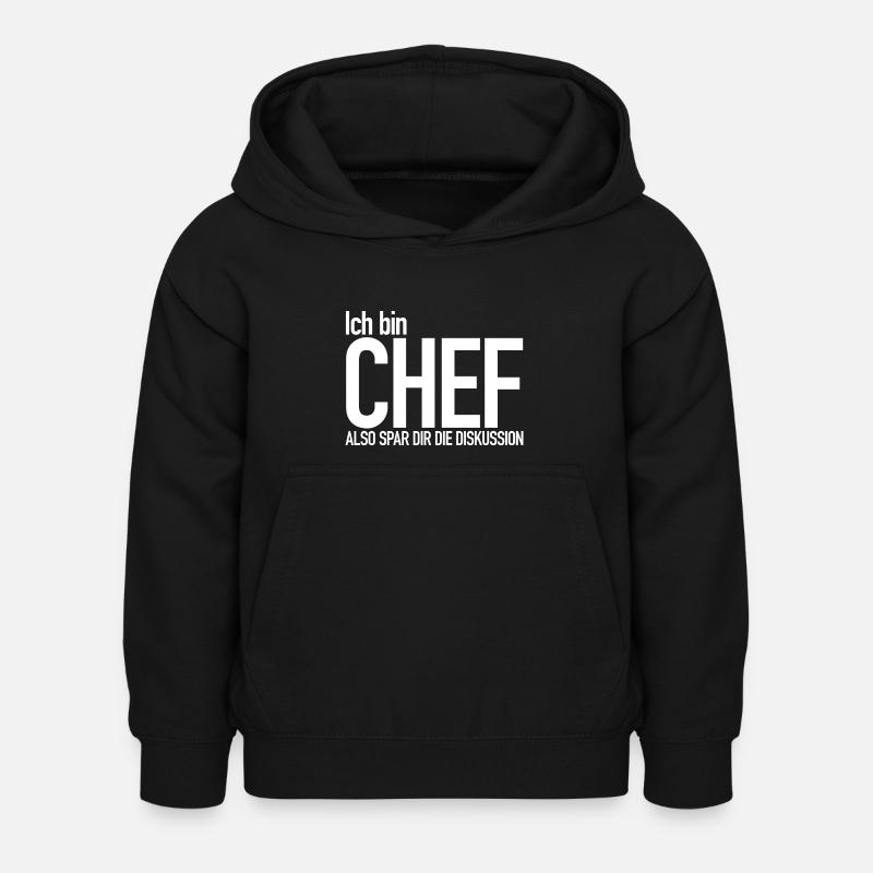 C’est moi le patron - Sweat à capuche Enfant - noir