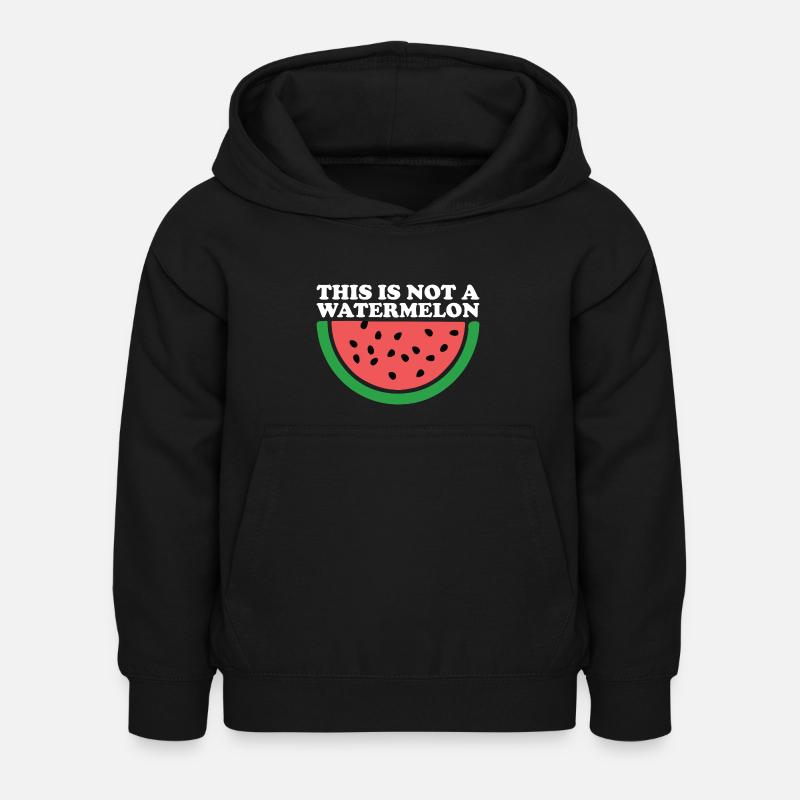 THIS IS NOT A WATERMELON - Sweat à capuche Enfant - noir