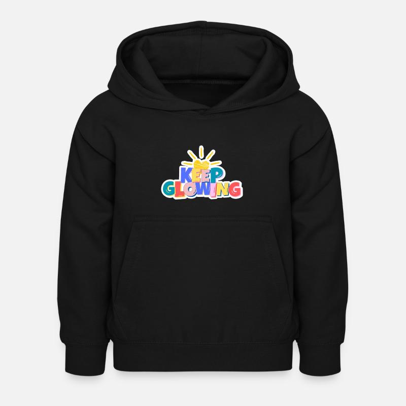 Continuez à briller - Sweat à capuche Enfant - noir