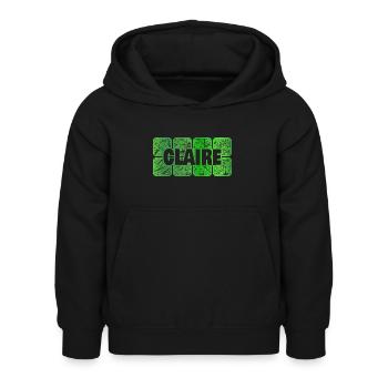 Claire - Sweat à capuche Enfant - noir - Devant - AI Model Kid Female (0cm)