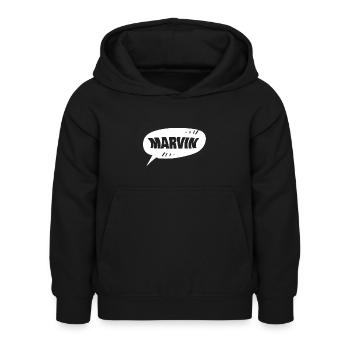 Marvin Marvin - Kids Hoodie - black - Front - AI Model Kid Female (0cm)
