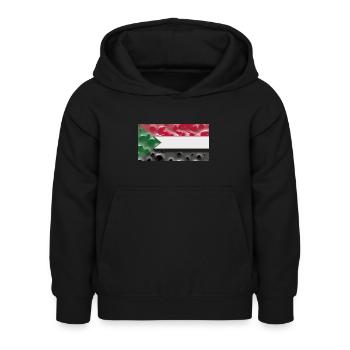 Soudan - Sweat à capuche Enfant - noir - Devant - AI Model Kid Female (0cm)